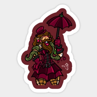 Bearded Lady Sticker